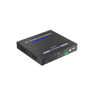 Receptor Compatible para Kits TT592 | Resolución 4K@60Hz | Cat 5e/6 | Distancia de 100 m | IPCOLOR | Control IR | Cero Latencia | Compatible con Switch Gigabit.