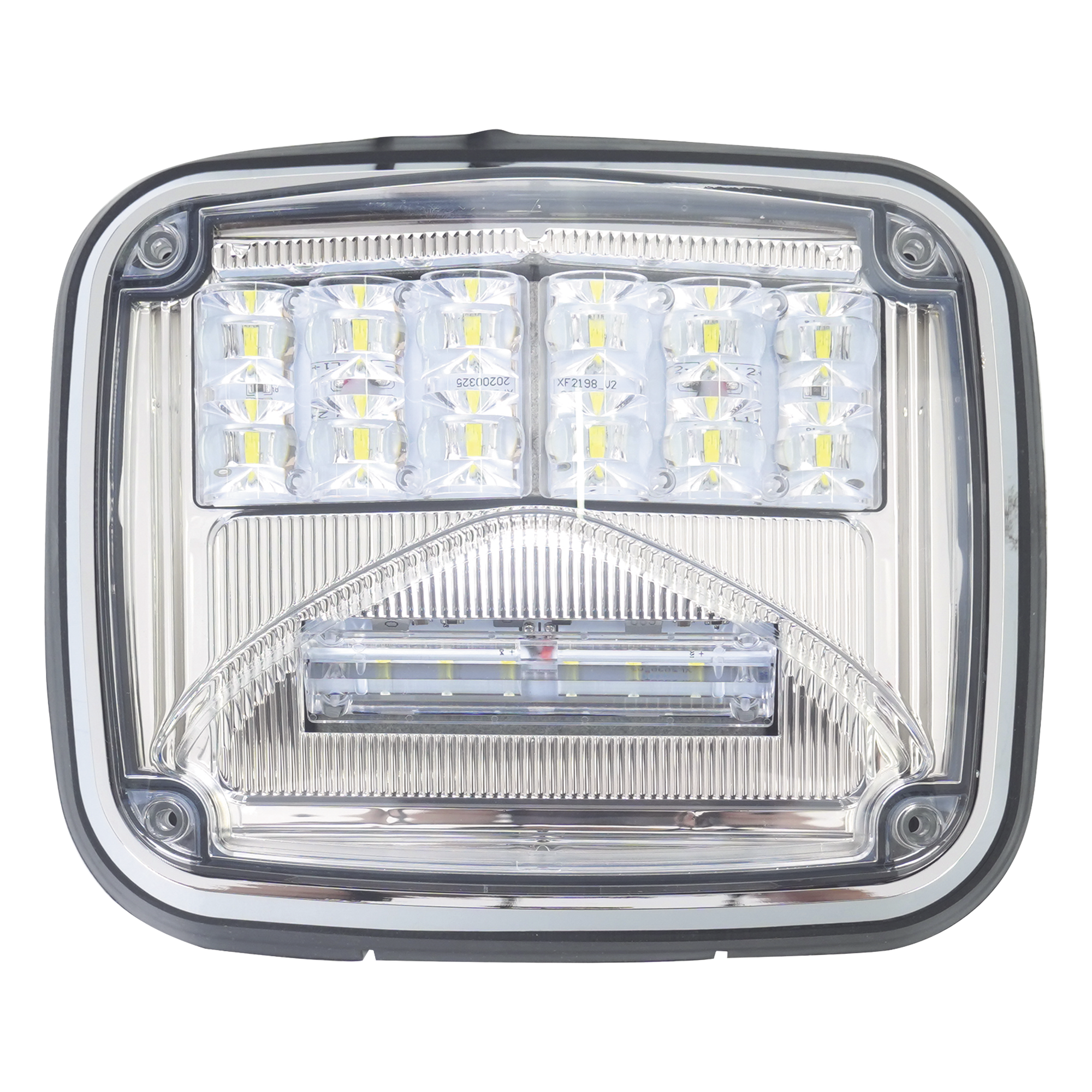 Luz de advertencia de 8 X 6", Color Claro, Con Luz de Trabajo Clara, Ideal para Ambulancias — EPCOM INDUSTRIAL SIGNALING · SKU XLTE1755W