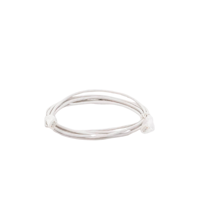 Cable de Parcheo Slim UTP Cat6 - 3 Metros (9.84 Pies) Blanco Diámetro Reducido (28 AWG)