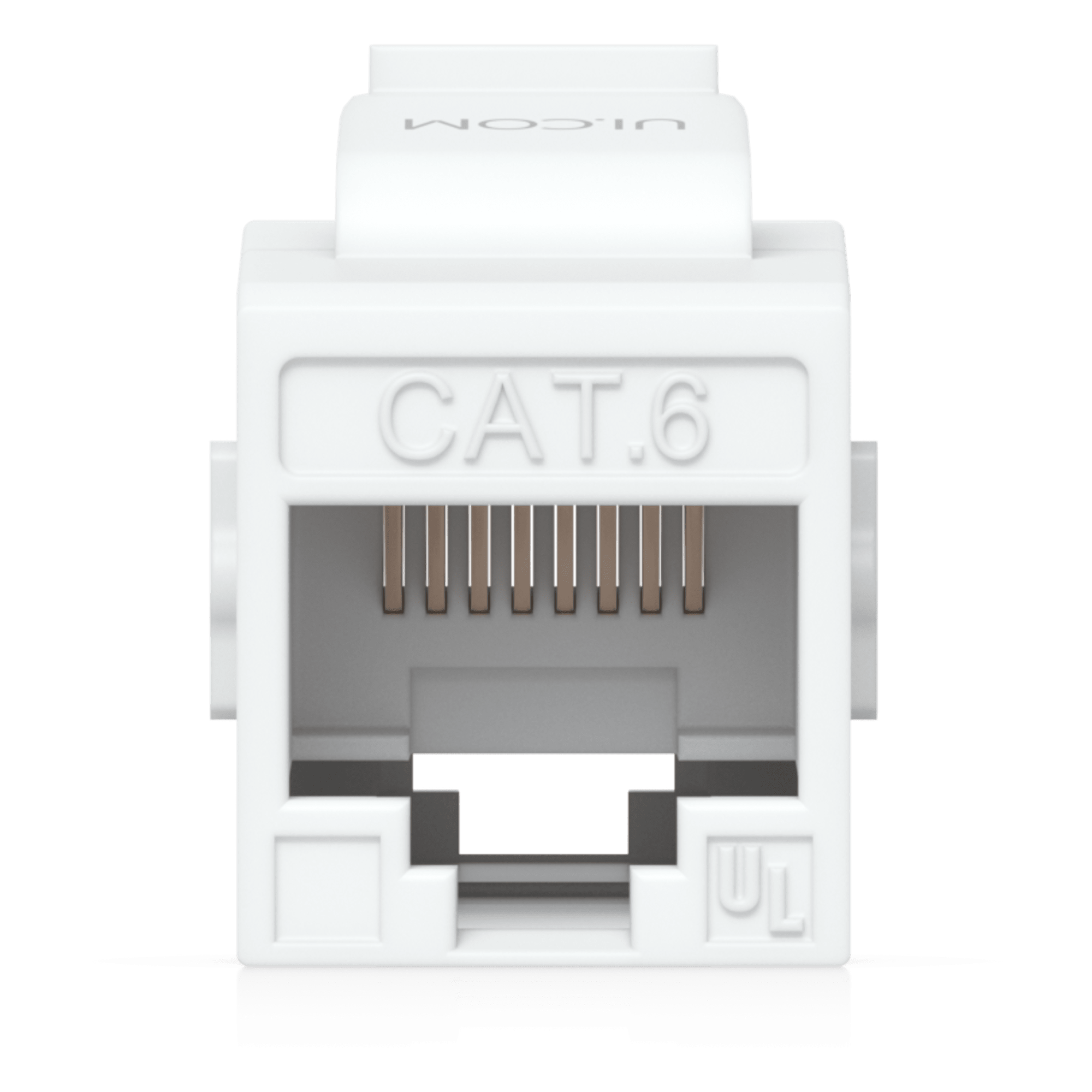 Acoplador Keystone / Cat6 Pass-Through / 10 Gbps / PoE / Snap-In / Paquete 12 Unidades