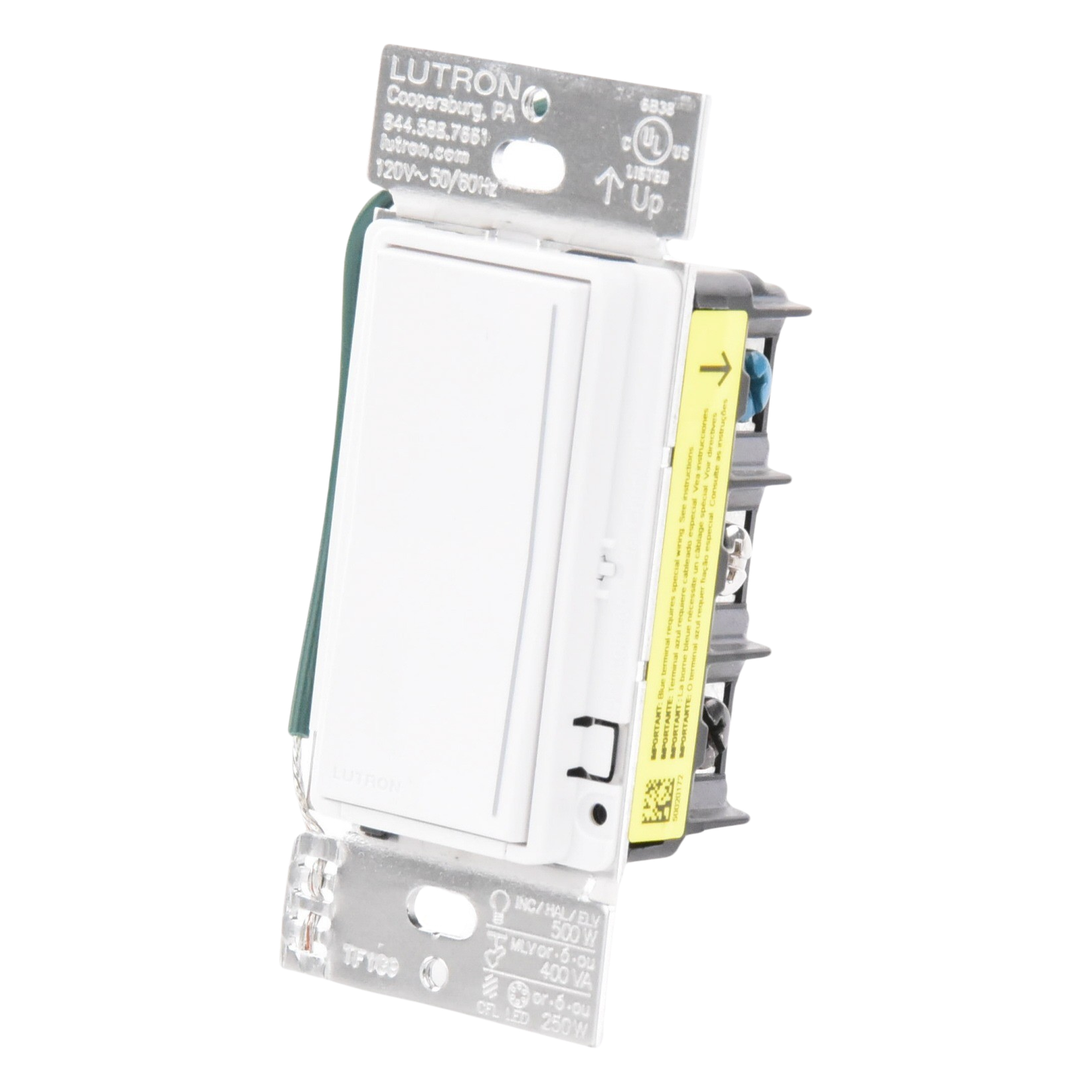Atenuador táctil Sunnata Pro con barra de luz LED, cable neutro requerido, línea RadioRA 3 — LUTRON RADIORA 3 · SKU RRSTPRONSW