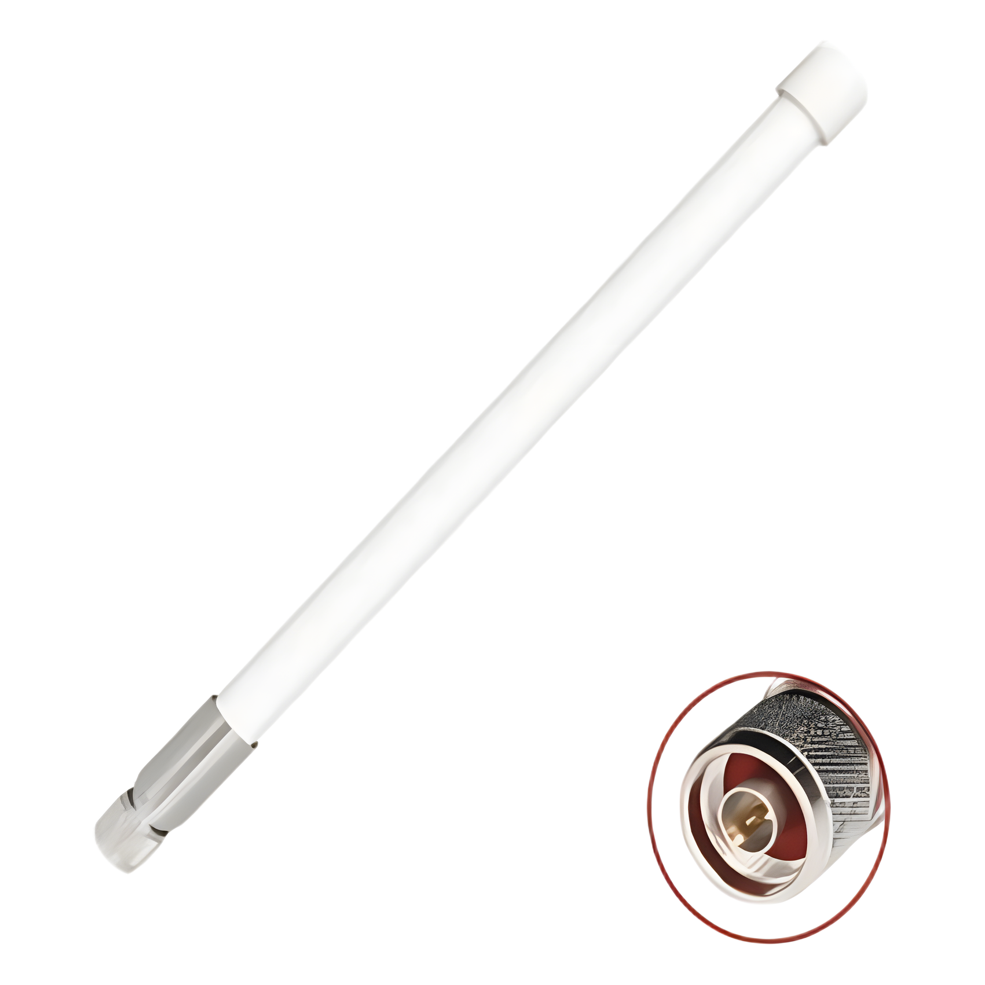 Antena Omnidireccional / Doble Banda 2.4 GHz y 5 GHz / Ganancia 7 dBi y 10 dBi / Exterior / Cobertura 360° / Polarización Vertical — TXPRO · SKU TXPANT2458Q10VNM
