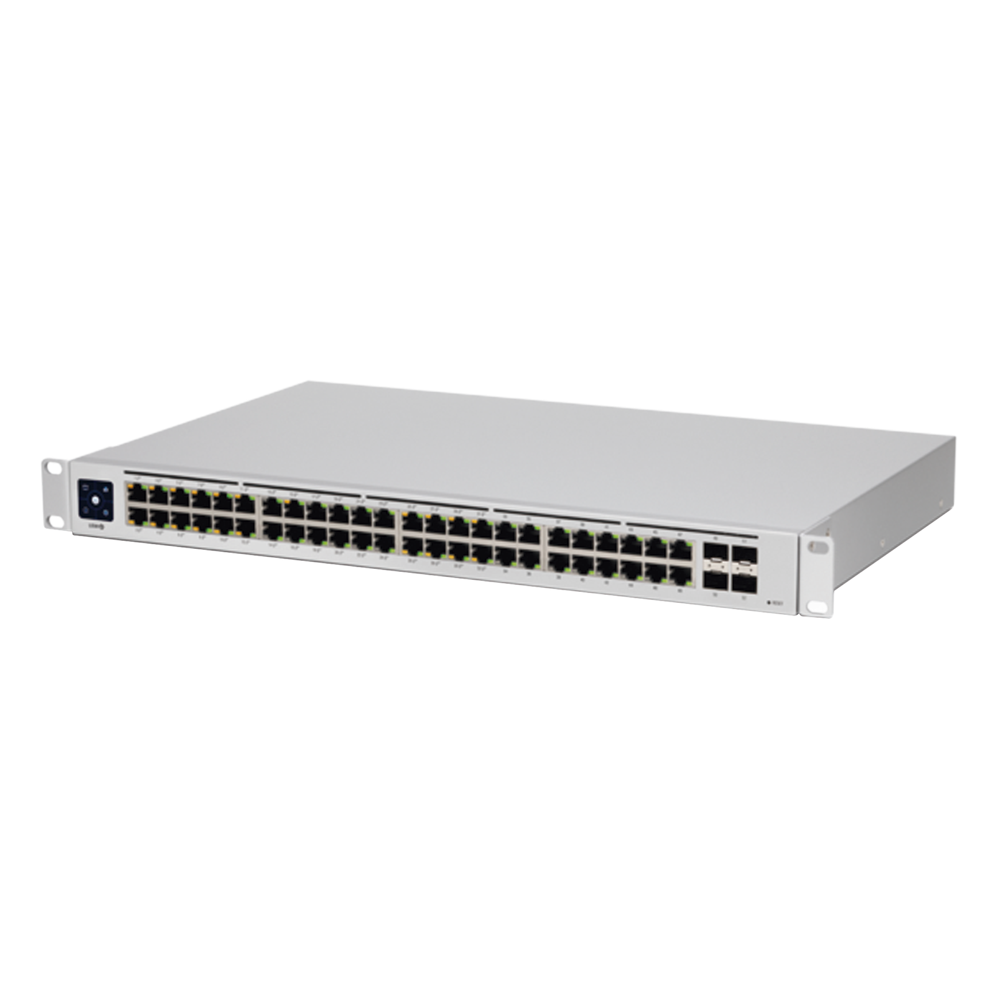 Switch PoE / 48 Puertos Gigabit / 32 Puertos PoE+ / 4 SFP 1G / 195W / 104 Gbps / 1U Rack / 1.43 x 11.22 x 17.41 pulgadas — UBIQUITI · SKU USW-48-POE