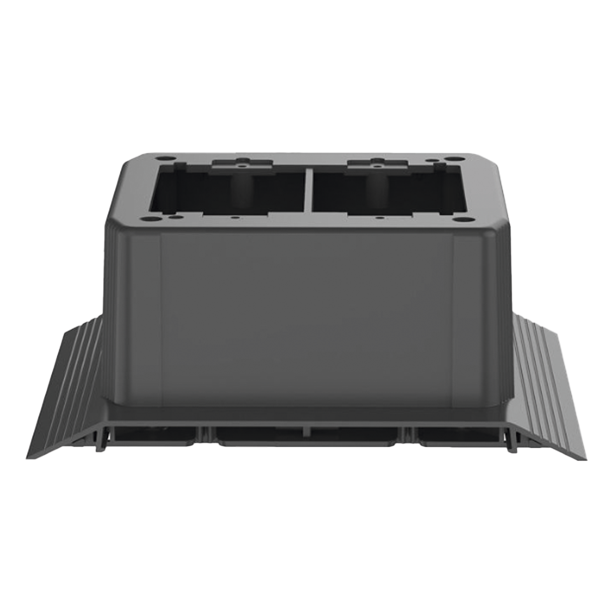 Caja de Conexión Doble, Para Uso con Canaleta de Piso AFR4BCBL6, Material PVC Rígido, Color Negro — PANDUIT · SKU AFR4JB2SBL