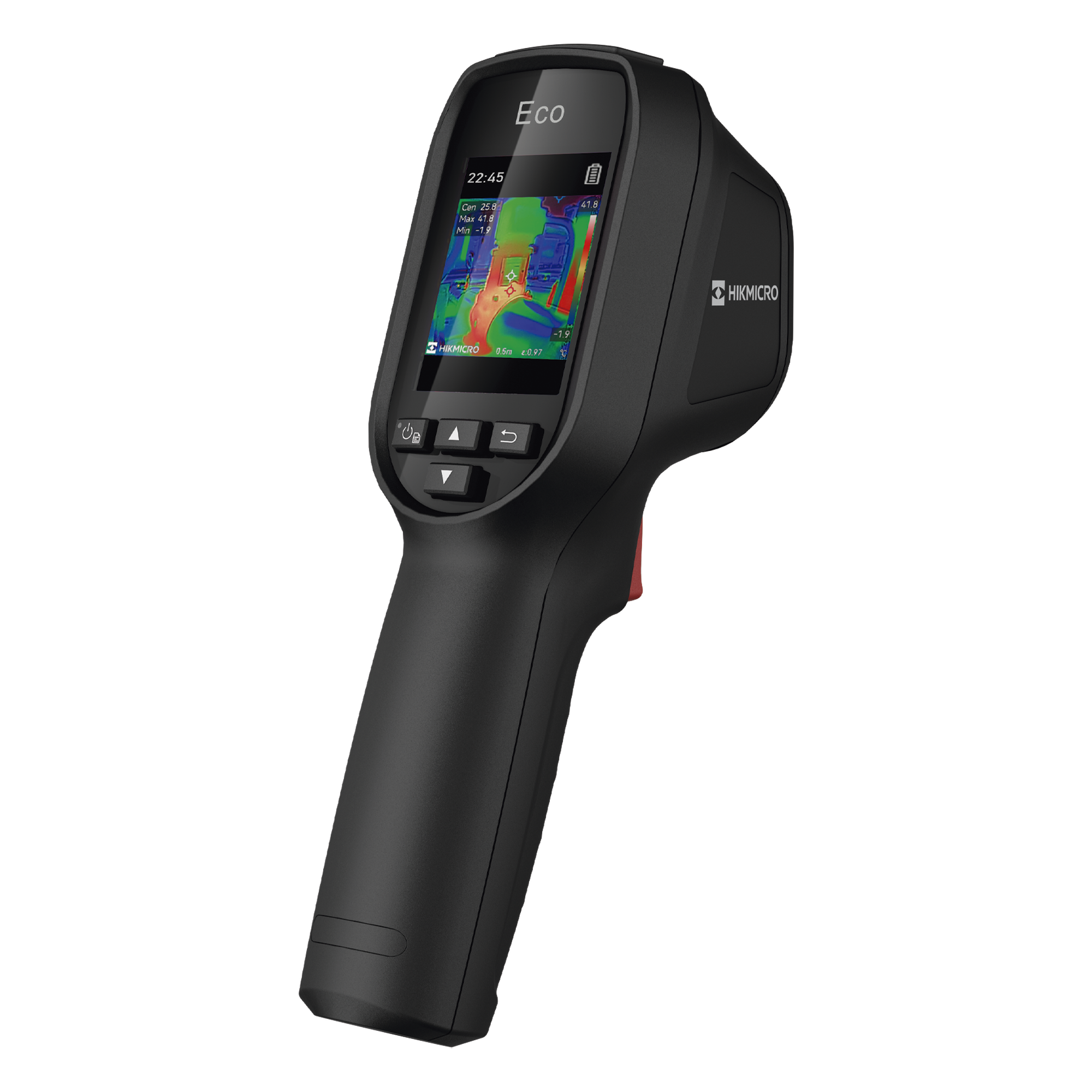 ECO - Cámara Termográfica Portátil / Rango de temperatura de -20 °C a 550 °C / Alta precisión ±2℃/±2% / Resolución super IR 240 x 240 / Pantalla LCD 2.4" / puntero láser / IP54 / Memor — HIKMICRO · SKU HM-TP30-1AQF-ECO
