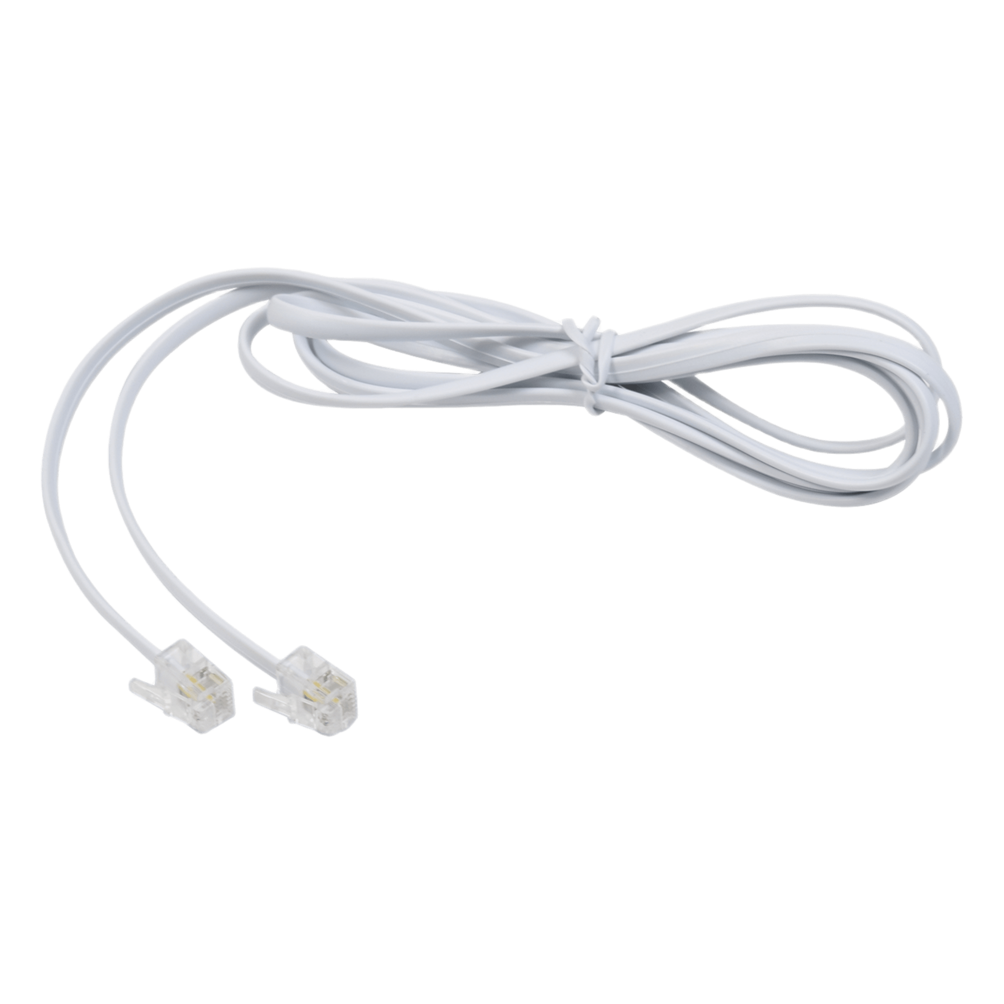 Cable Telefónico RJ11, Plano, Color Blanco, 1.5 Metros (4.92 Pies) — LINKEDPRO BY EPCOM · SKU TELUS80481.5M