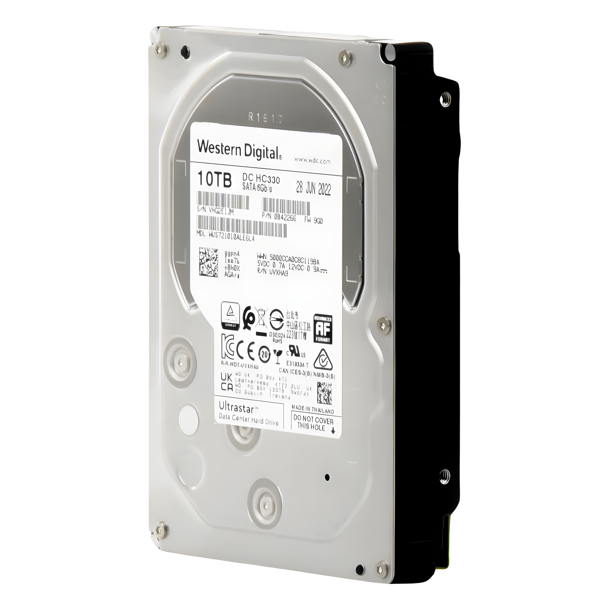 Disco Duro Enterprise 10 TB / Wester Digital (WD) / Serie Ultrastar / Recomendado para Data Center y NVRs de Alta Capacidad / Alto Performace