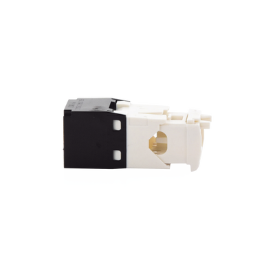 Conector Jack RJ45 Estilo TG, Mini-Com, Categoría 6, de 8 Posiciones y 8 Cables, Color Negro