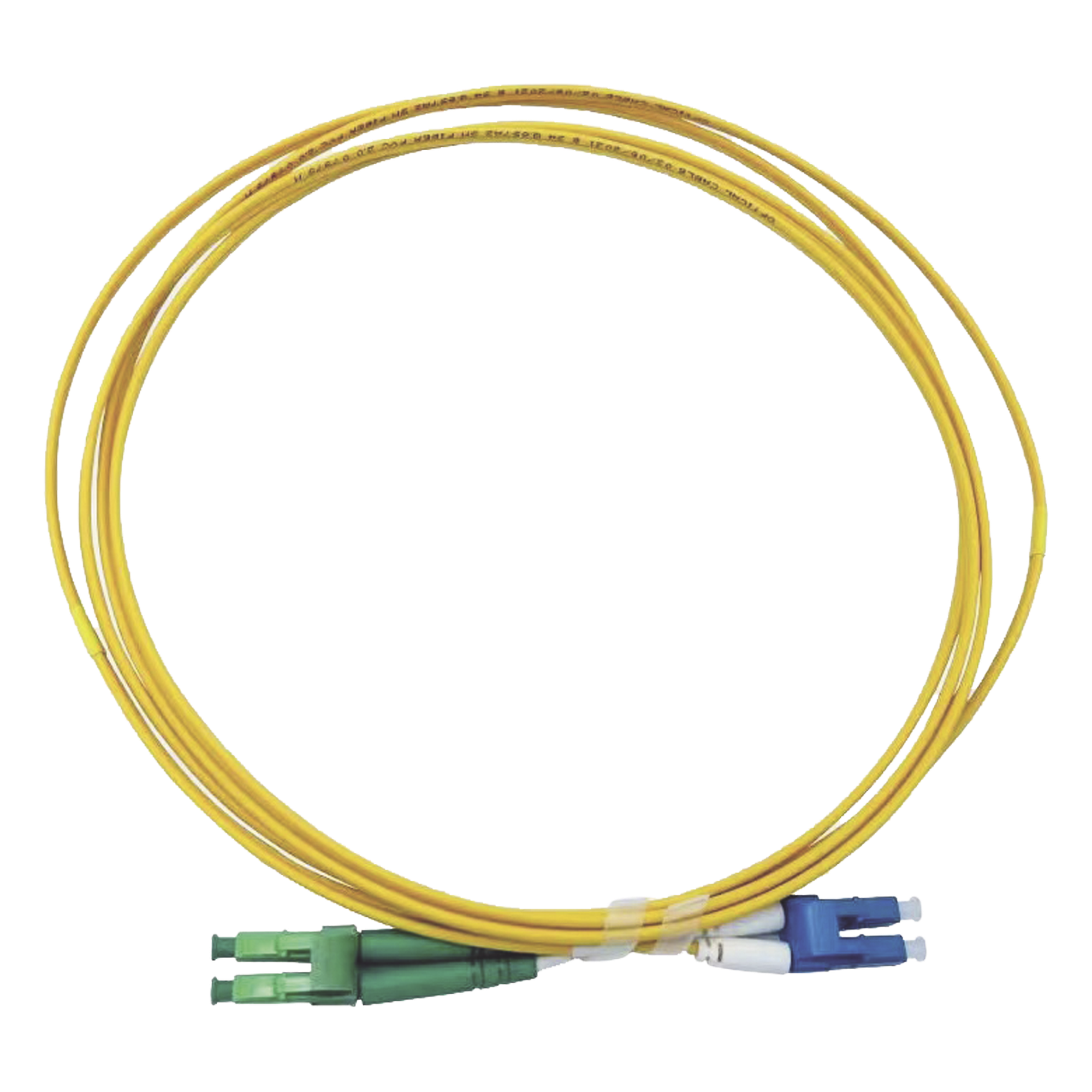 Jumper de Fibra Óptica Monomodo 9/125 LC/UPC-LC/APC, OFNR (Riser), 2.0 mm, Dúplex, Amarillo, 3 Metros (9.84 Pies) — LINKEDPRO BY EPCOM · SKU LP-FO-LCU-LCA-03