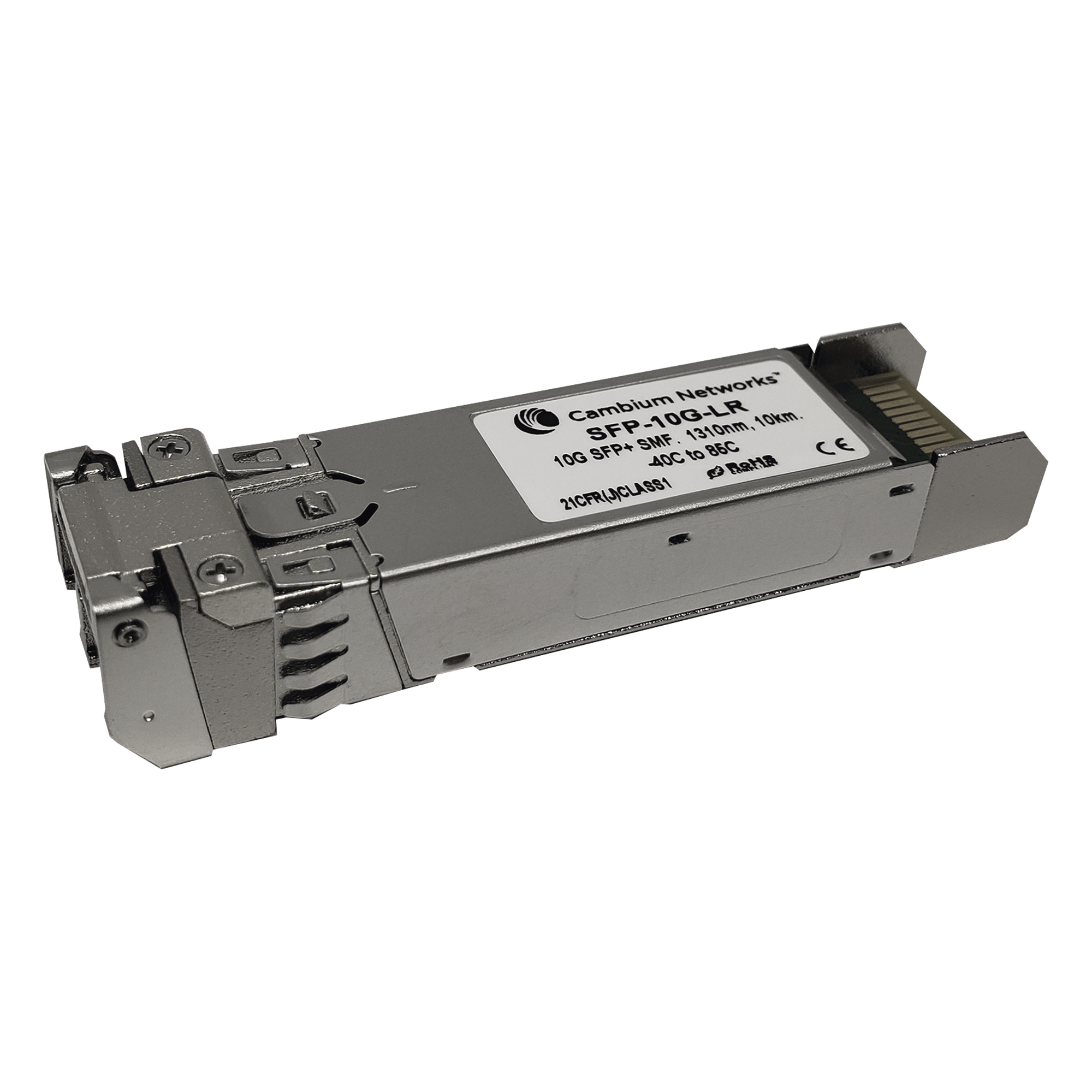 Transceptor MiniGbic SFP+ 10 Gbps Monomodo, distancia hasta 10 km, conector LC — CAMBIUM NETWORKS · SKU SFP-10G-LR