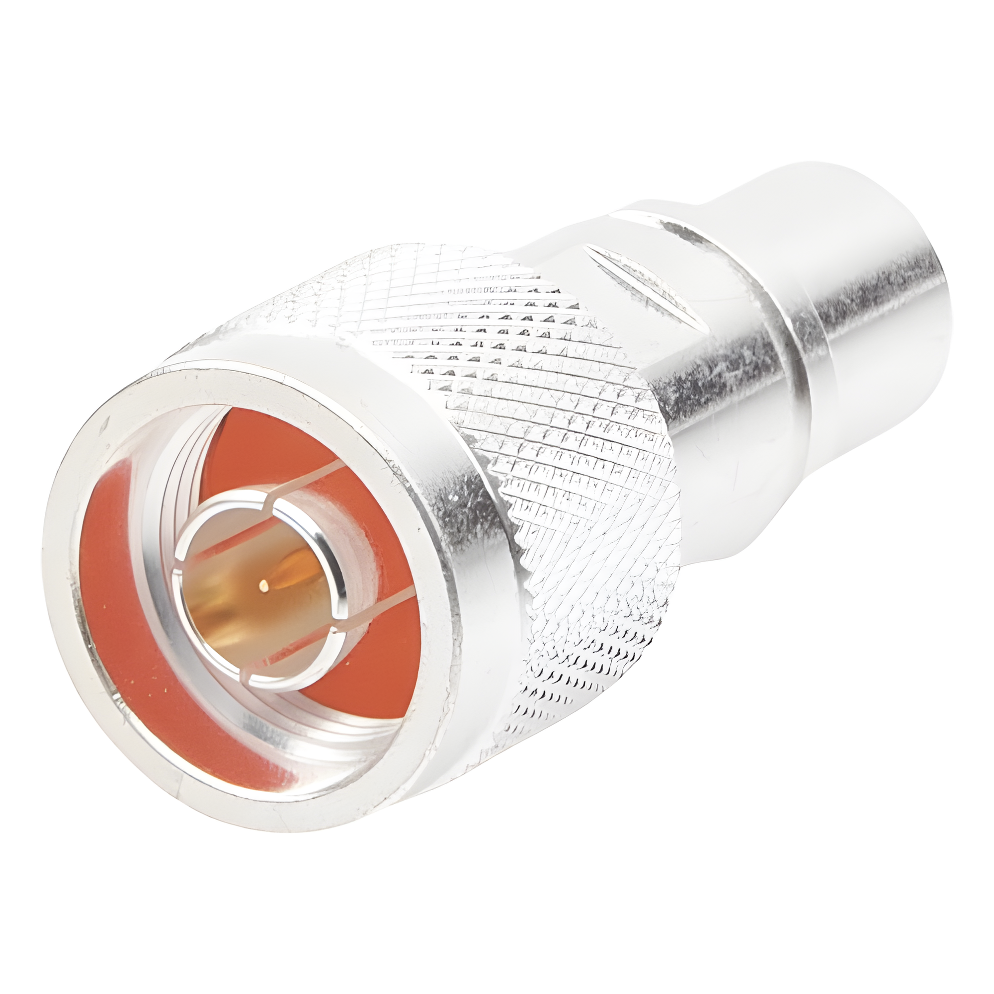 Conector N macho para cable BELDEN 9913, 7810A, 8214; ANDREW CNT-400; Syscom RG8/U-SYS, RFLASH-1113 — RF INDUSTRIES,LTD · SKU RFN-1001-S