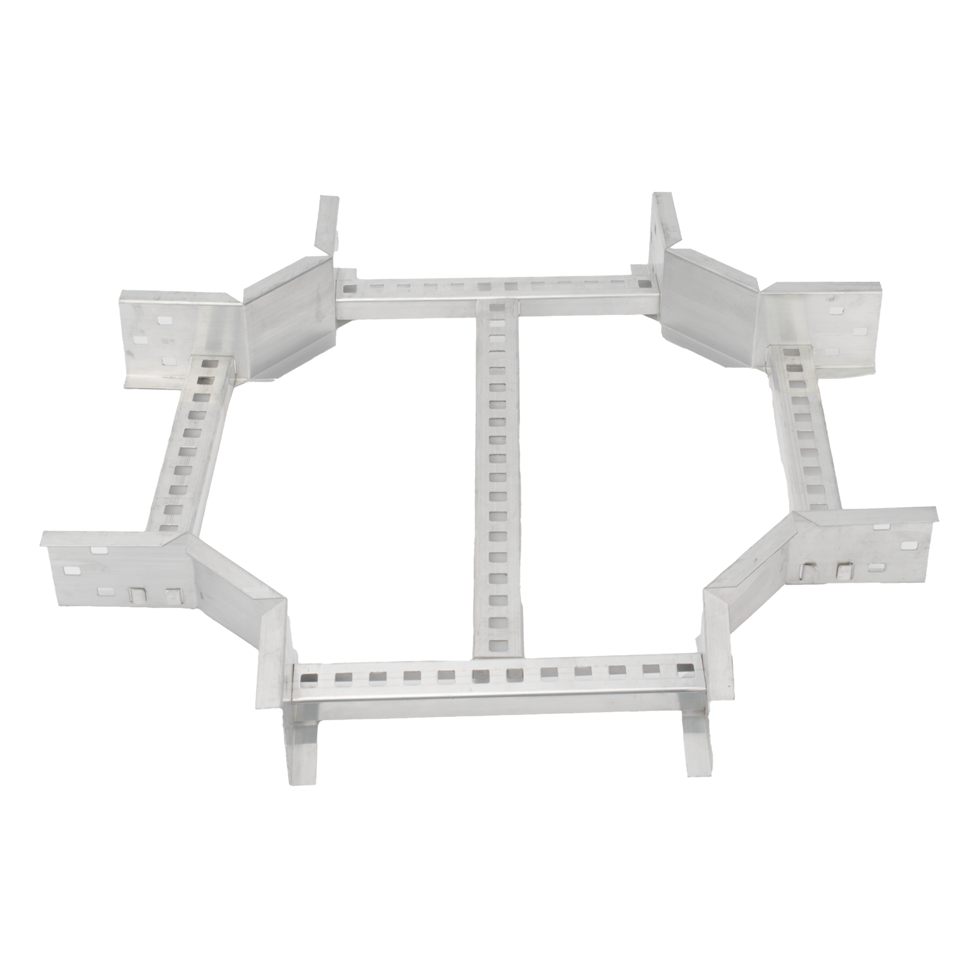 Derivación "X" Horizontal de Aluminio Perfil Z / Peralte 3 1/4" / Ancho 9"/ Radio 8" / Incluye Tornillería (CHXHEZ314R8X9AK) — CHAROFIL · SKU CHXE8R8X9AK
