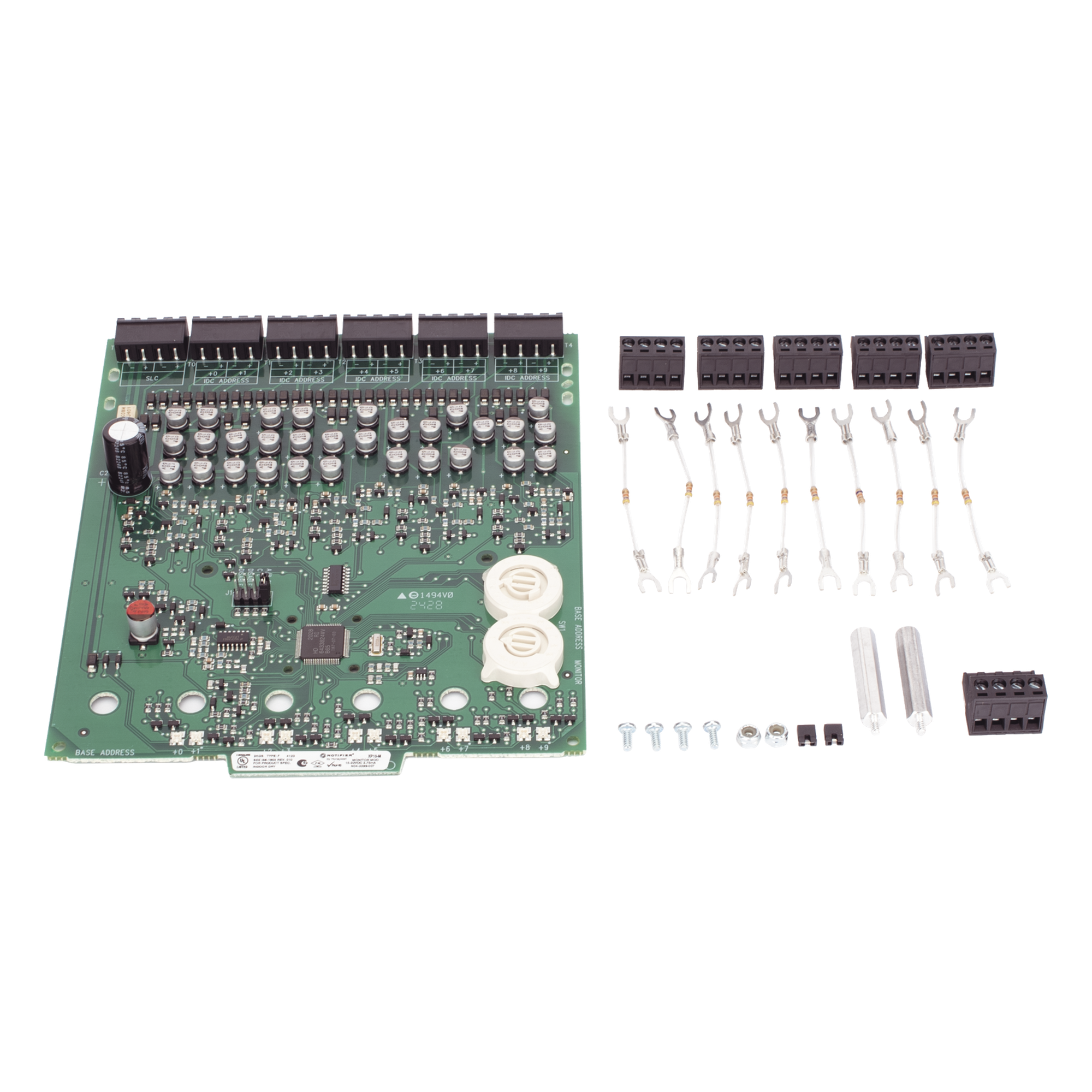 Módulo Monitor Direccionable / 10 Entradas / Circuitos Clase B o Clase A / FlashScan o CLIP / Terminales 12-18 AWG