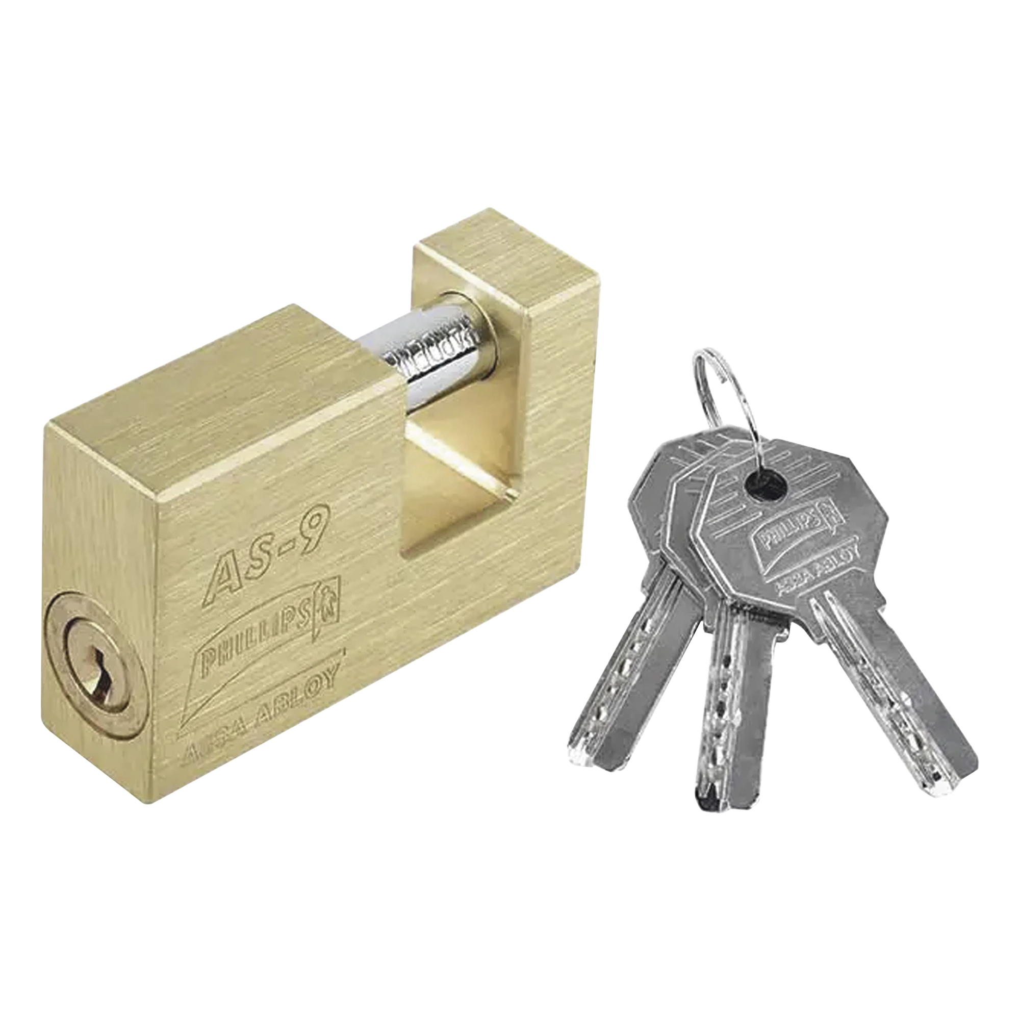 Candado para Cortina  #9 / Opera con 11 pernos de combinación / Alta seguridad. — PHILLIPS-ASSA ABLOY · SKU MX2185