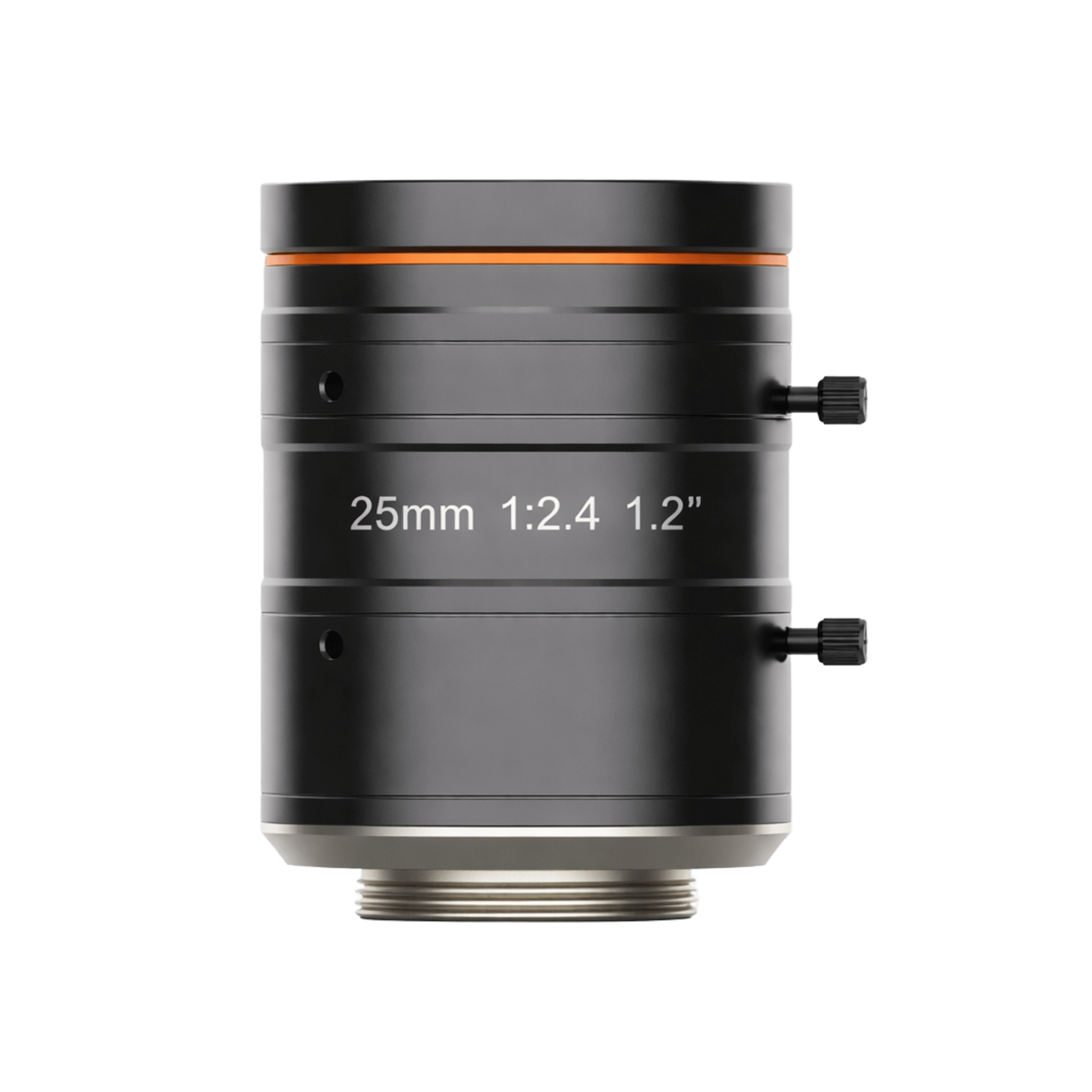 Lente FA Machine Vision / 25MP / Distorsión -0.04% / Montura C / Iris Manual / F2.4-F16 / Ø40 × 58.4 mm (1.57 × 2.3 in) / -10°C a 50°C — HIKROBOT · SKU MVL-KF2524M-25MP