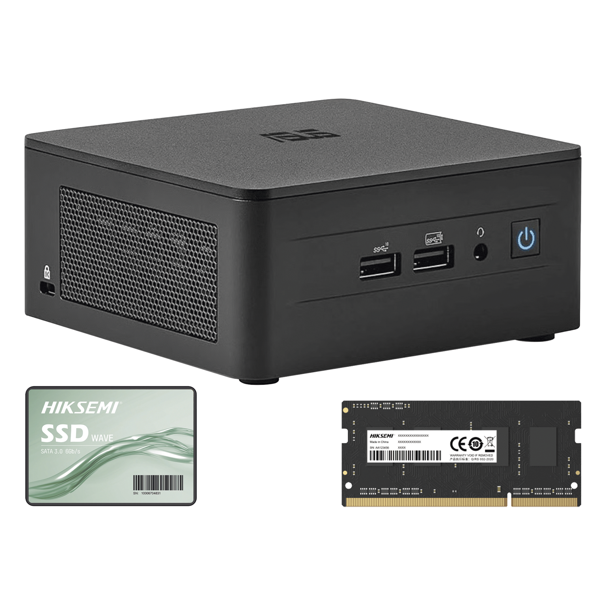 Kit / Mini PC NUC Barebone / Core I7 /bluetooth / Incluye memoria 16GB / Incluye 512 SSD / No incluye sistema operativo — ASUS · SKU NUCASI713I16G512G