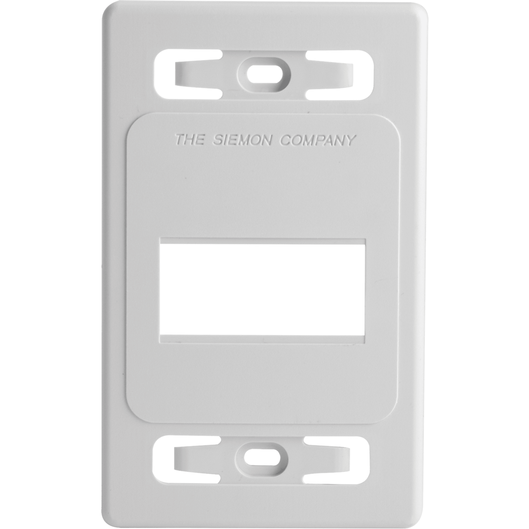 Placa de Pared Modular MAX, de 3 Salidas, Color Blanco, Versión Bulk (Sin Empaque Individual)