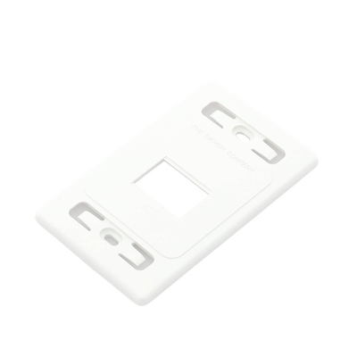 Placa de Pared Modular MAX, de 2 Salidas, Color Blanco, Versión Bulk (Sin Empaque Individual)