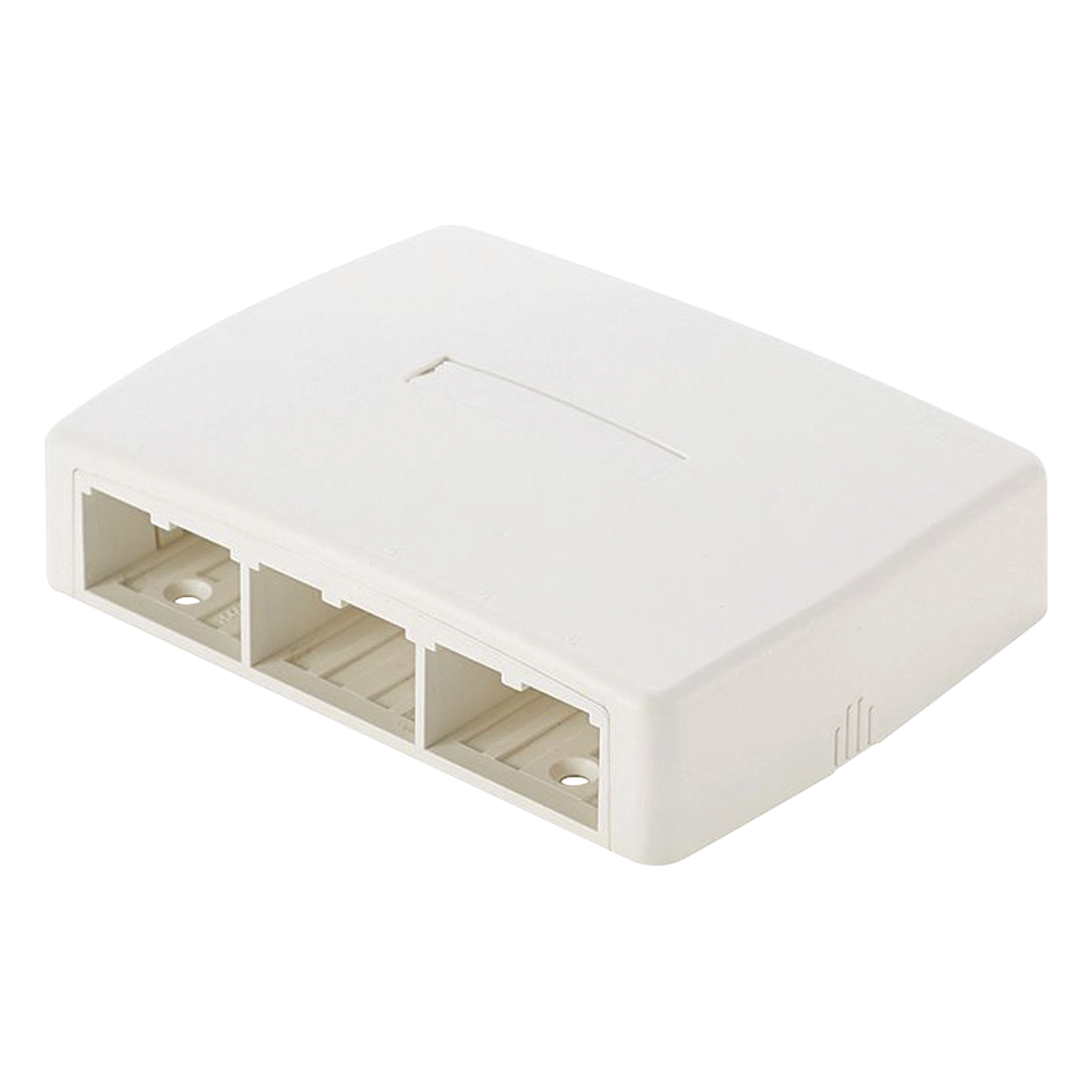 Caja de Montaje en Superficie, Para 6 Módulos Mini-Com, Color Blanco Mate — PANDUIT · SKU CBXQ6IW-A