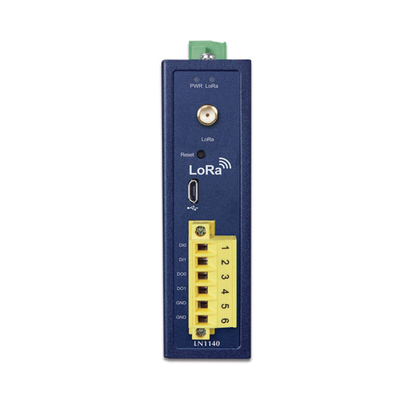 (LoRa) Controlador de nodo industrial IP30, Dos Interfaces de Entrada y Salida Digital,Soporta Protocolo LoRaWAN Clase C,