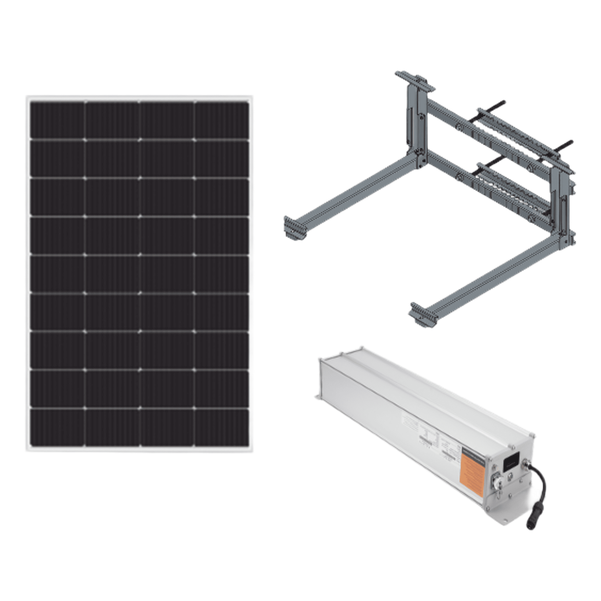 Kit Solar para alimentar hasta 30W, Salida 12/24 Vcc, Para alimentar camaras PTZ y Enlaces Punto a Punto, Panel Solar 180W, Bateria Litio 1280 Wh — EPCOM INDUSTRIAL · SKU KIT-EPIM-FVB
