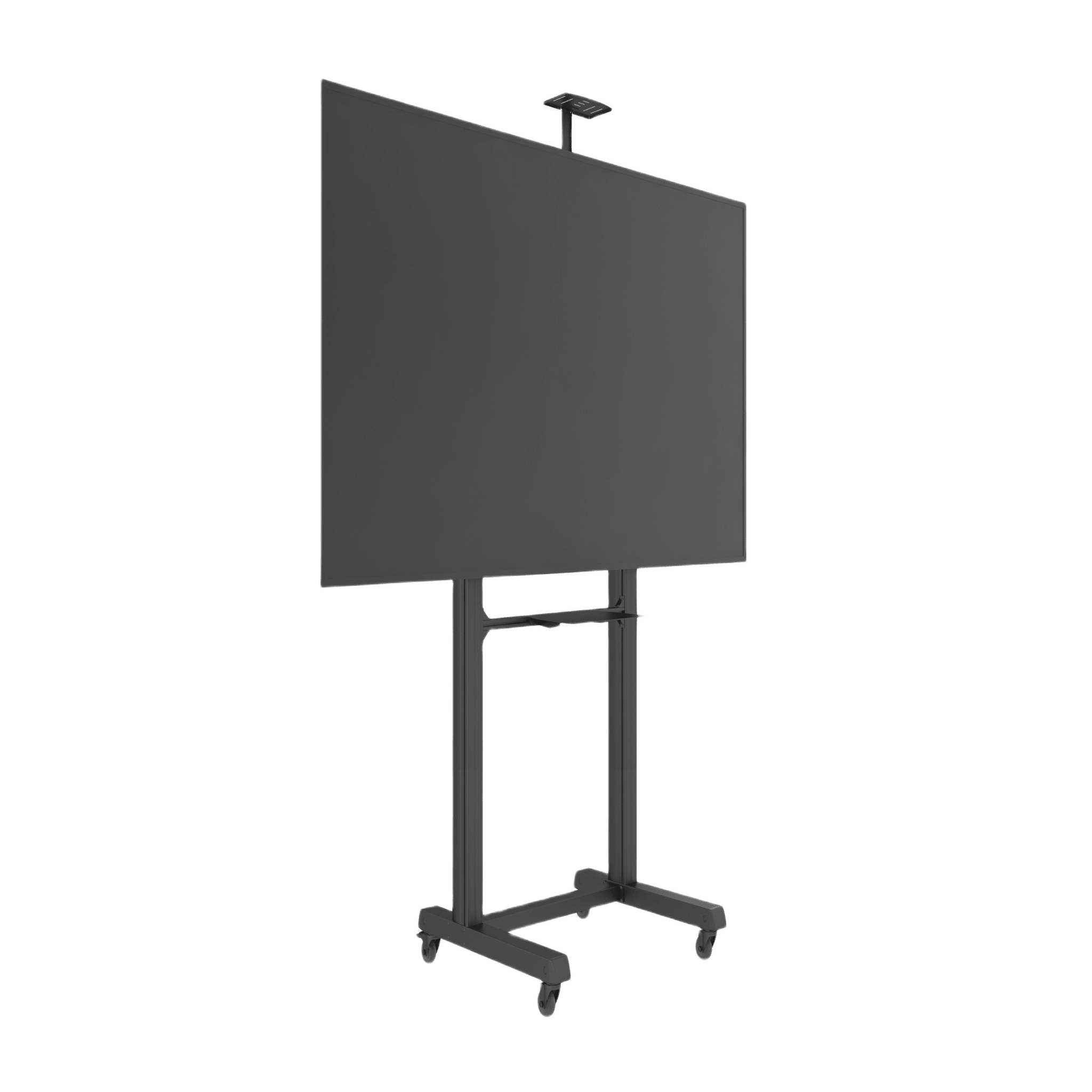 Montaje de Piso Móvil para Pantallas de 65 in a 100 in | vesa 100 x 100 hasta 1000 x 600 | carga maxima soportada 120kg| Fabricado en aluminio y acero