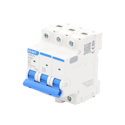 Pastilla para Riel Din, 3 Polos, 40 Amp, Vca:110/415v, 6kA, Catálogo: NXB633PD40.