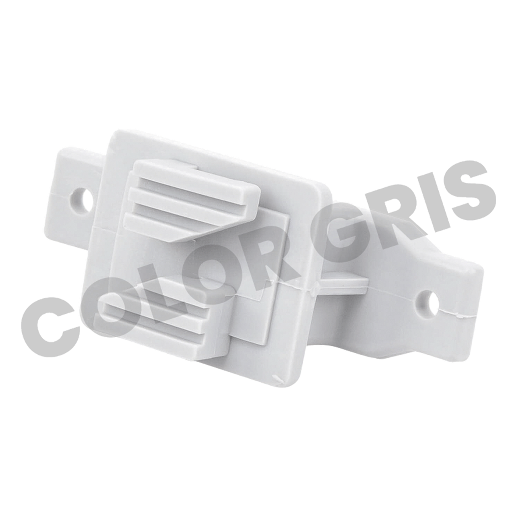 Aislador de Paso Gris Reforzado para Cercos Eléctricos / Aislamiento hasta 18 kV / Resistente a Clima Extremo / Polipropileno y Policarbonato — SFIRE · SKU SFPASOG
