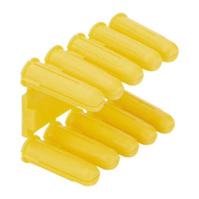 Taquete amarillo 7/32" para tornillos 8mm x 1" (100pzs) (1102-02100)