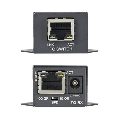 Transmisor PoE/PoE+ Para Uso con Receptor POEXRX1, Hasta 610 Metros (2000 ft) con Cable Cat5e o Cat6, 10/100Mbps