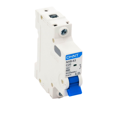 Pastilla para Riel Din, 1 Polo, 20 Amp, Vca:110/415v, 6kA, Catálogo: NXB631PC20.