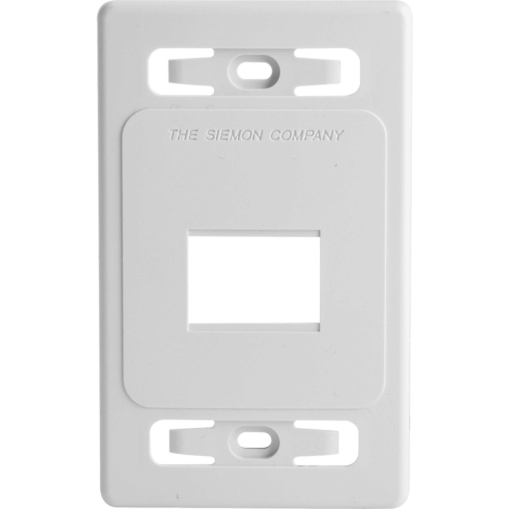 Placa de Pared Modular MAX, de 2 Salidas, Color Blanco, Versión Bulk (Sin Empaque Individual)