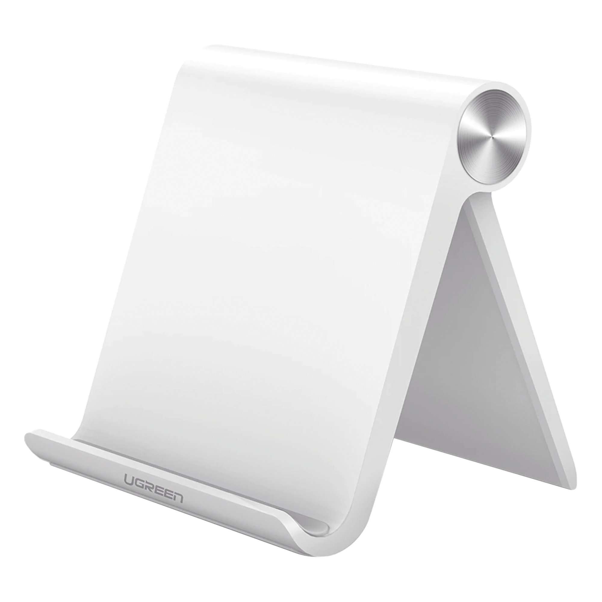 Soporte de Escritorio para Tablet / Ajustable de 0° a 100° / Goma Antiarañazos / Antideslizante / Amplia Compatibilidad con dispositivos de 4'' a 13'' / Plegable / ABS / Color Blanco — UGREEN · SKU 30485