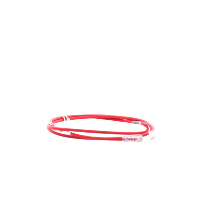 Cable de Parcheo UTP Cat6A, CM/LSZH, Diámetro Reducido (28AWG), Color Rojo, 1.52 Metros (5 Pies)