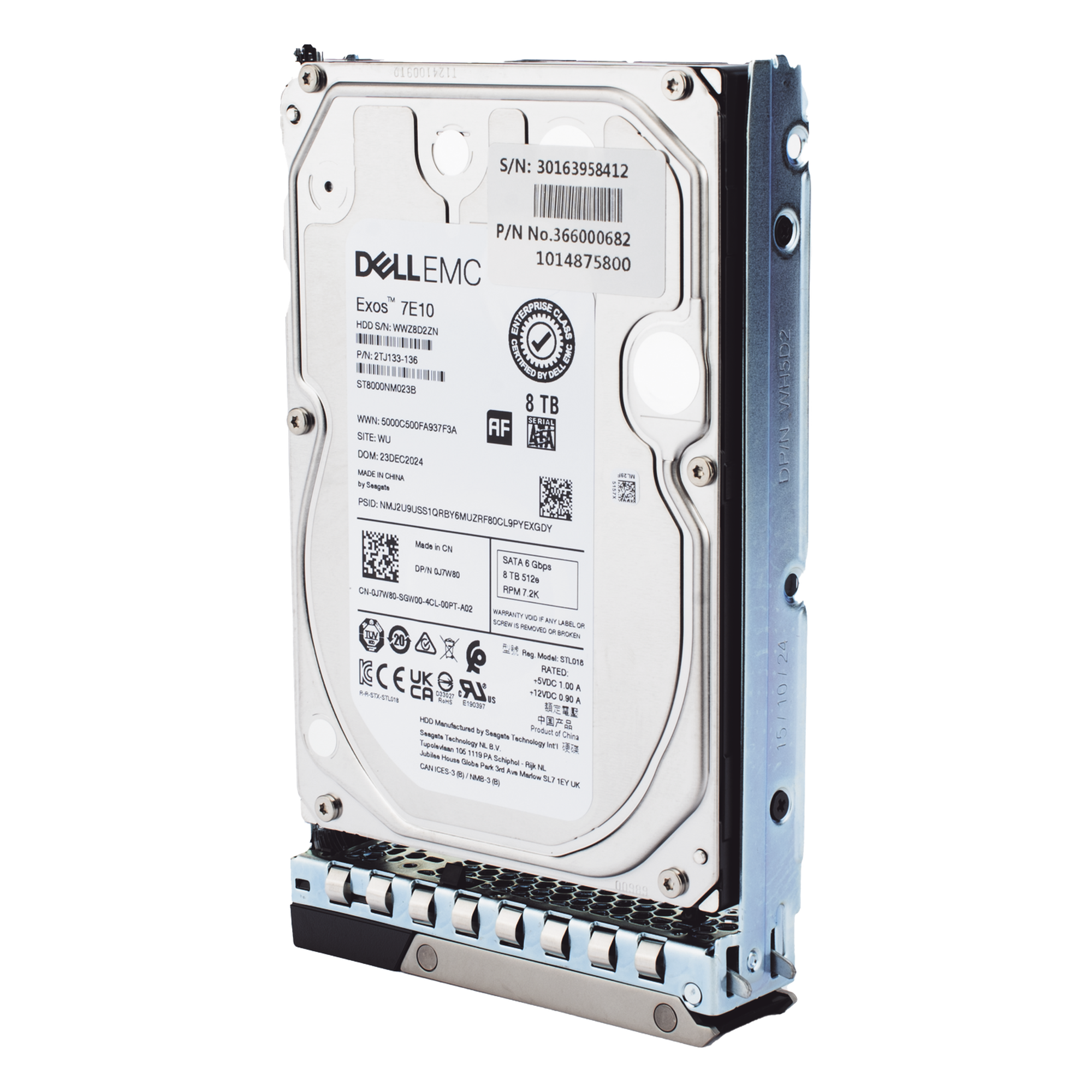 Disco Duro Enterprise 3.5" 8 TB / Hikvision (DELL)/ 7200 RPM / SATA / Alto Rendimiento / Recomendado para Servidores Hikvision — HIKVISION · SKU HDD/8TB/SATA/DELL