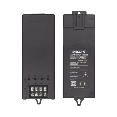 Fuente de Poder de 12 Vcc @ 5A / 4 Cámaras / FILTRO DE RUIDO ESPECIAL PARA CAMARAS 4K / Fusible Reseteable Inter Construido PTC / Protección Contra Sobre-Tensiones y Contra Cortocircuito / Recomendado para cámaras 4K.
