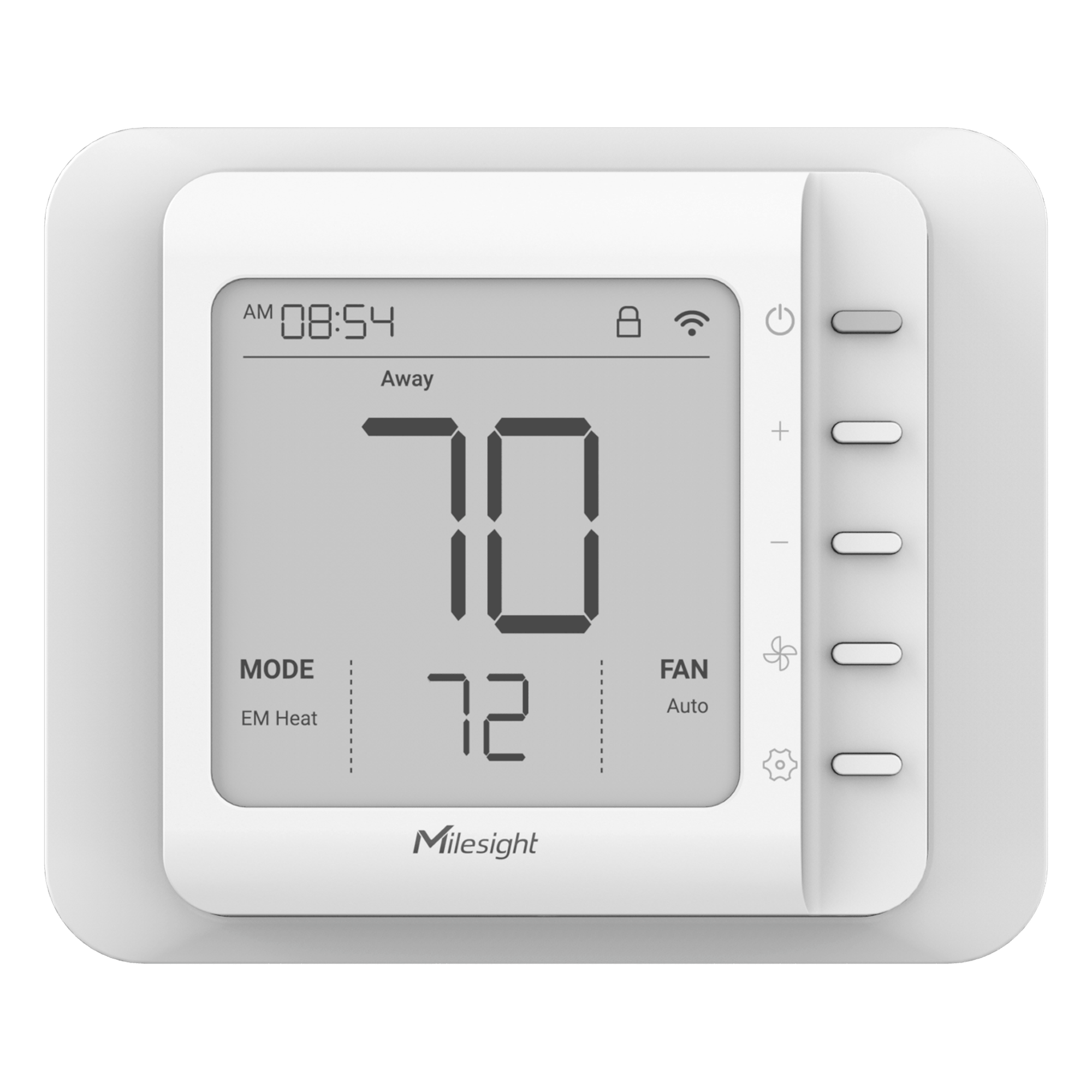 Termostato Inteligente con LoRaWAN — MILESIGHT · SKU WT201-915M