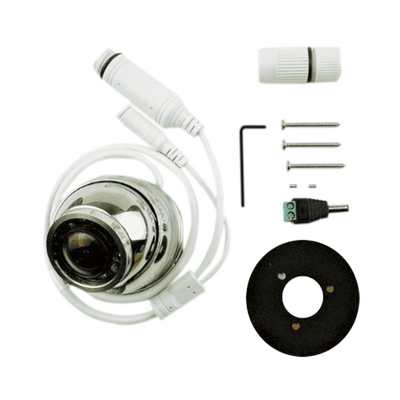 Cámara Marina IP CAM-1 / Resolución 1920x1080 / Lente Gran Angular 1.8 mm / IR LEDs 10 mts / Carcasa Acero Inoxidable 316 / POE o 12V / Compatible con Simrad NSSevo3™/3S™ y NSOevo3™/3S™