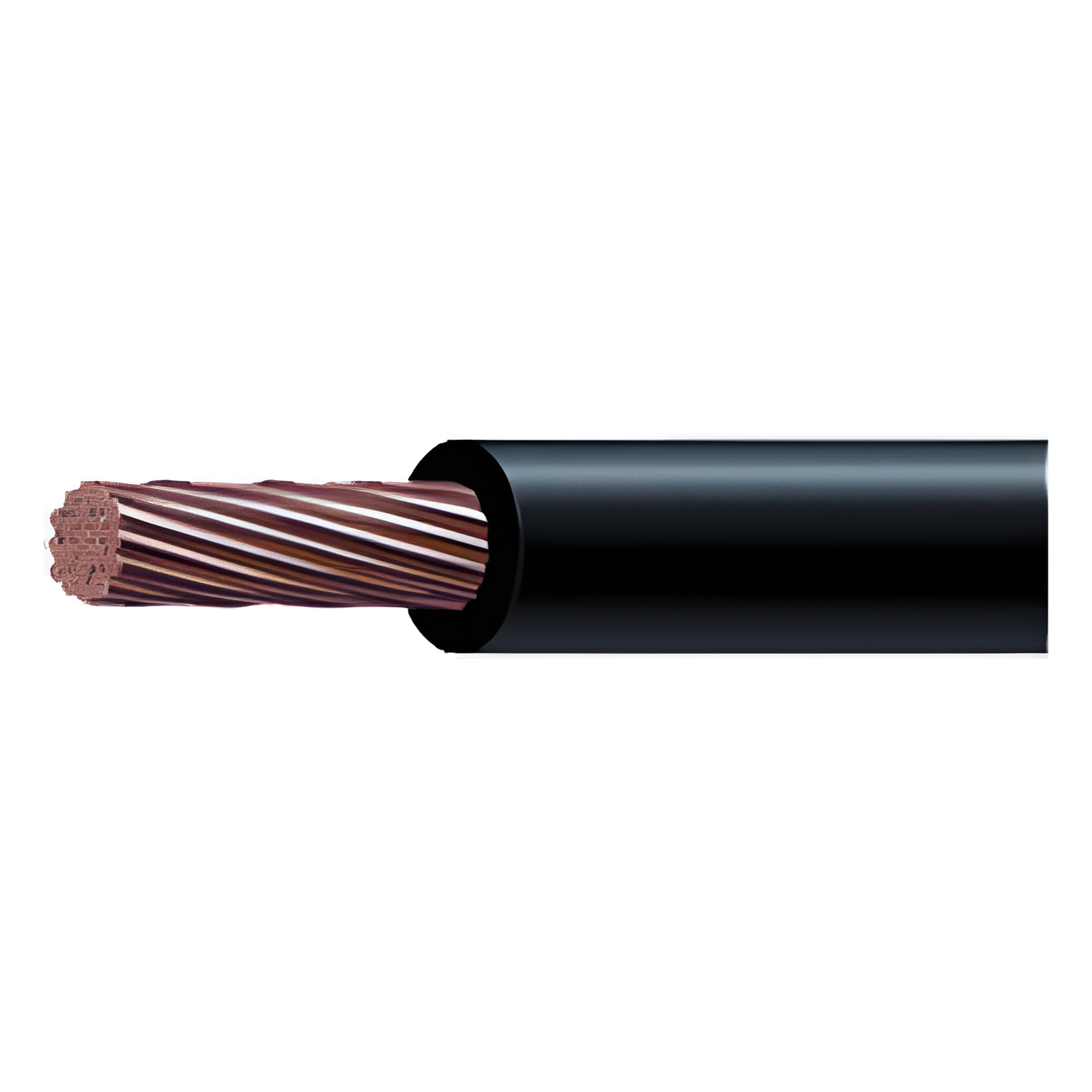 Cable THW-LS / Calibre 10 AWG / 19 Hilos / Color Negro / Venta por Metro — INDIANA · SKU SLY-304-BLK