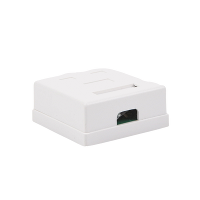 Caja de Pared con Jack UTP Cat5e y Jack RJ11 Telefónico