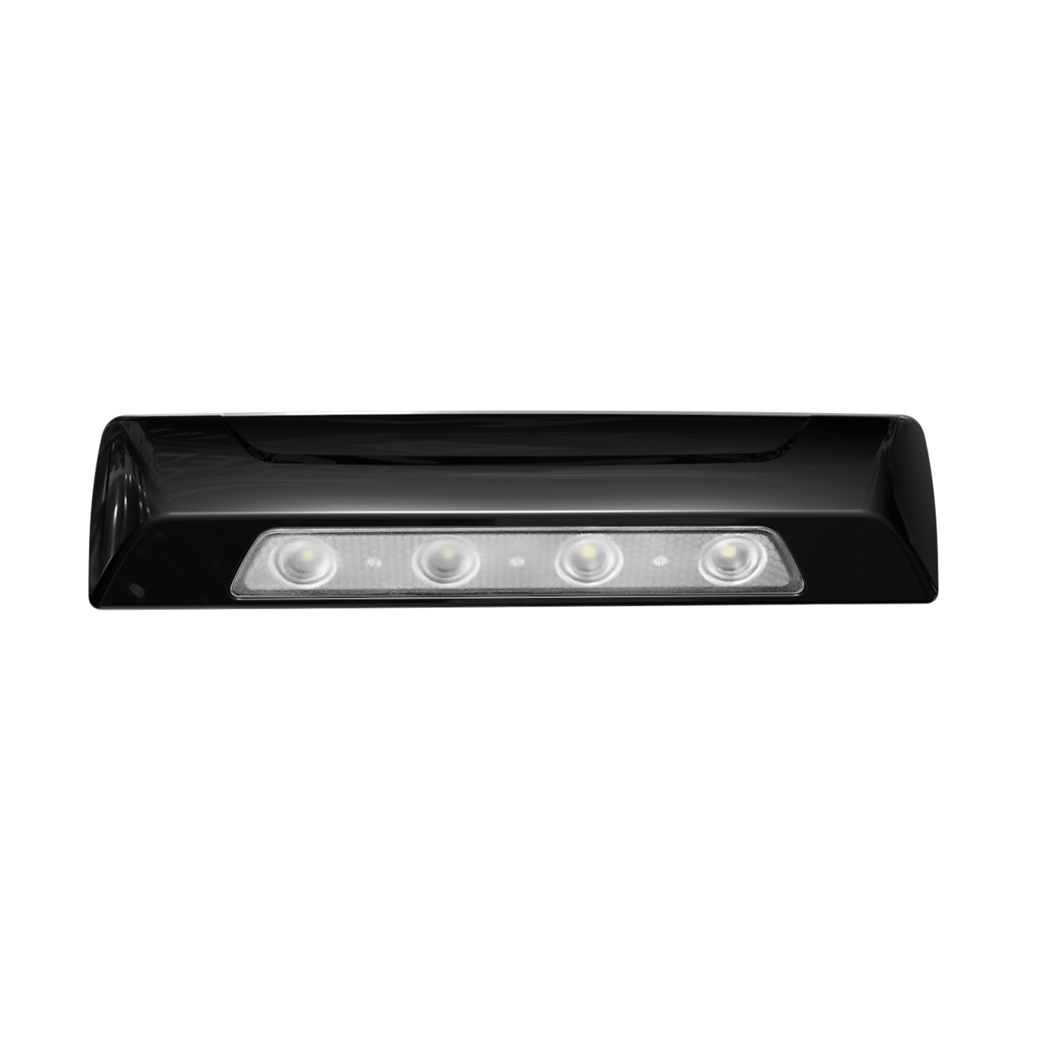 Luz Auxiliar de Escena de 4 LED, Blanco, Lente Transparente, Bisel Negro