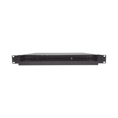 Distribuidor de Fibra Óptica Deslizable, Vacío, 19 Pulgadas (48.26 cm), Acepta 24 Adaptadores LC Duplex o LC Simplex o 24 SC Simplex, 1U
