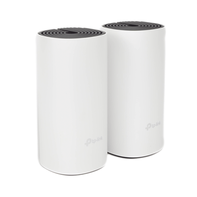 Kit de Router inalámbrico mesh Deco E4 para Hogar / Doble banda AC 1200 / 2 puertos 10/100 Mbps / Compatible con amazon alexa.