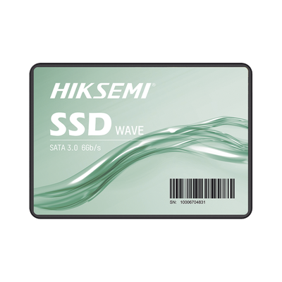 Unidad de Estado Solido (SSD) 256 GB / 2.5" / SATA III / ALTO PERFORMANCE / Para Gaming y PC Trabajo Pesado / 530 MB/s Lectura / 400 MB/s Escritura — HIKSEMI by HIKVISION · SKU HS-SSD-WAVE(S)/256G