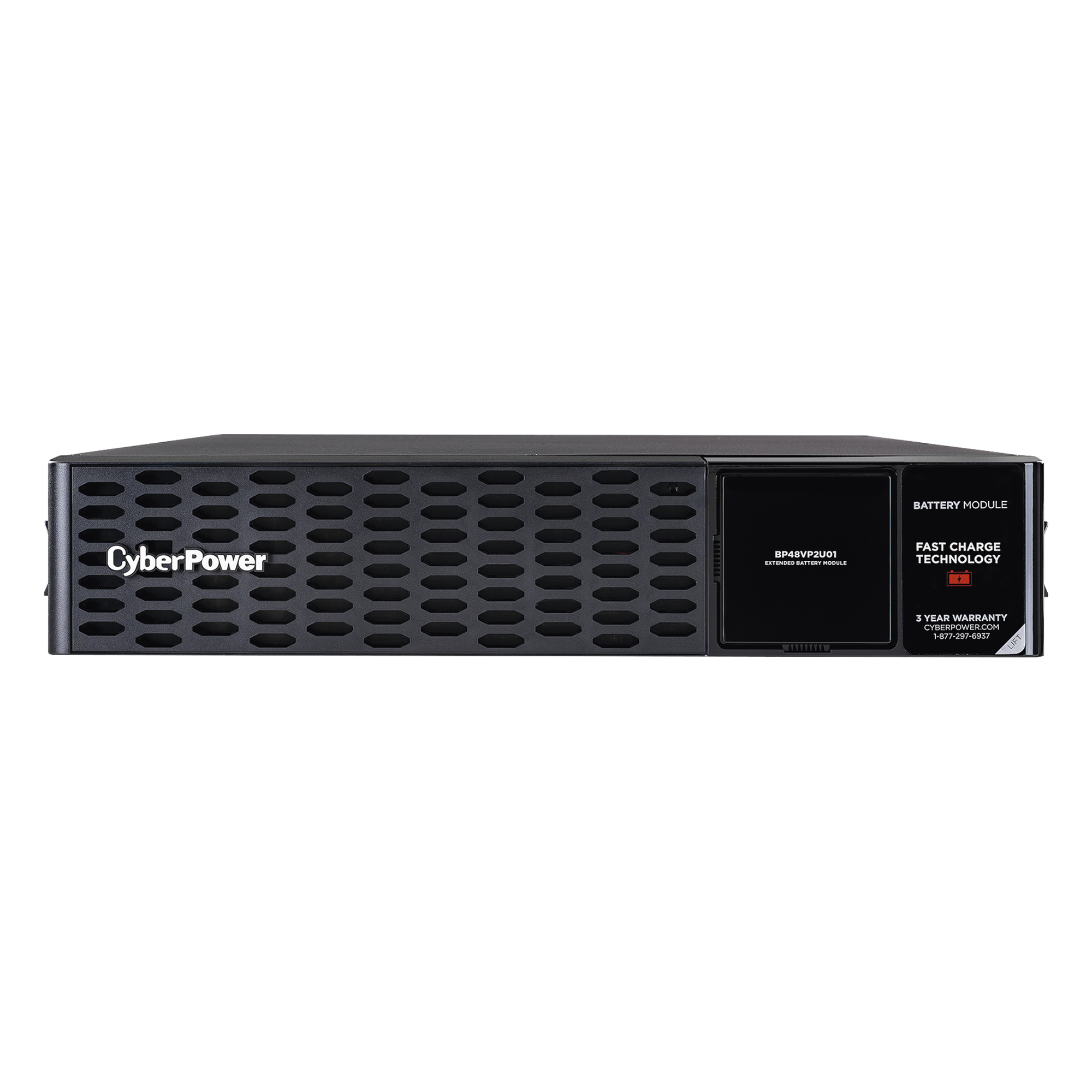 Módulo de Baterías Externas para Extensión de Tiempo de Respaldo, Compatible con UPS PR750RTXL2U y PR1000RTXL2U — CYBERPOWER · SKU BP48VP2U01