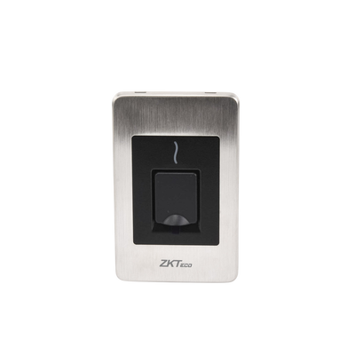 Lector Esclavo de Huella y Proximidad / RS-485 / IP65 / Acero Inoxidable / Exterior / ZKFinger VX10.0