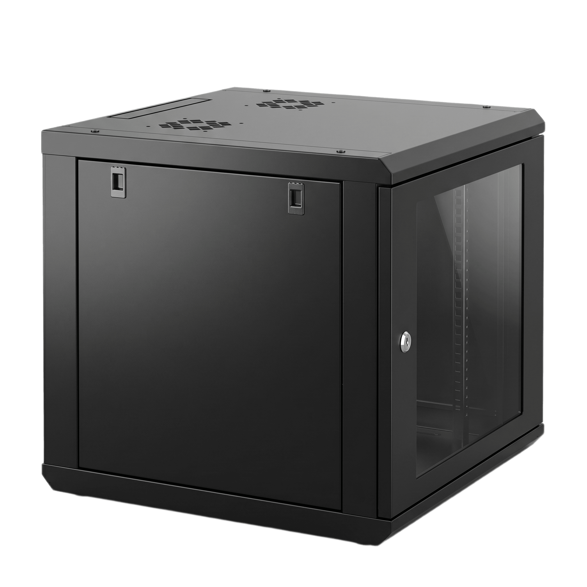 Gabinete de Pared 9U de 635 mm de Profundidad, Rack de 19 in en Acero Reforzado: Compacto y Resistente para Soluciones Profesionales