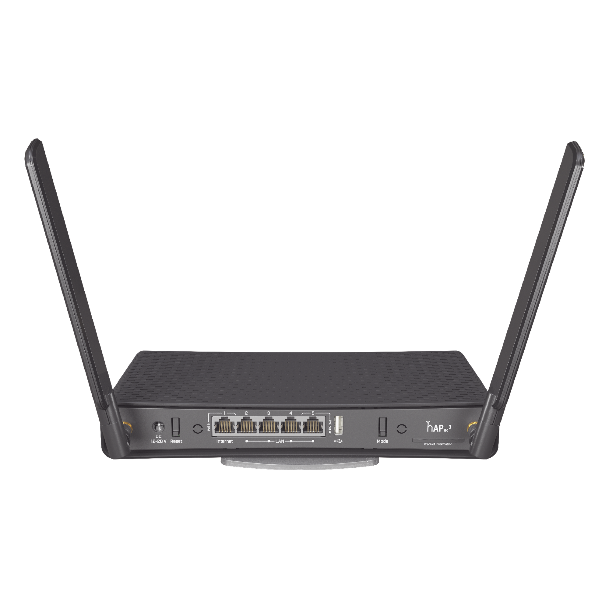 (hAP ac3) Router inalámbrico de doble banda con 5 puertos Gigabit Ethernet y antenas externas de alta ganancia