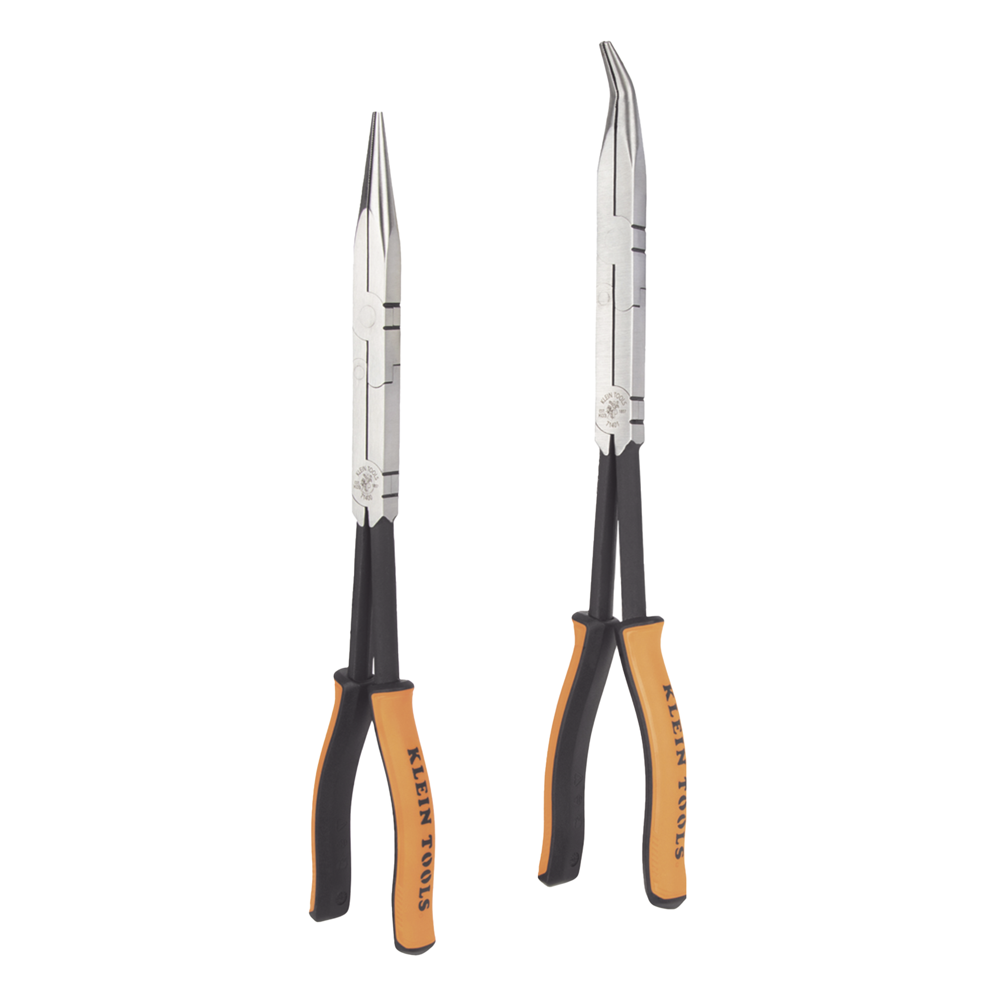 Juego de 2 Pinzas de Punta Doblada y Punta de Aguja de Gran Alcance 33 cm — KLEIN TOOLS · SKU 71402
