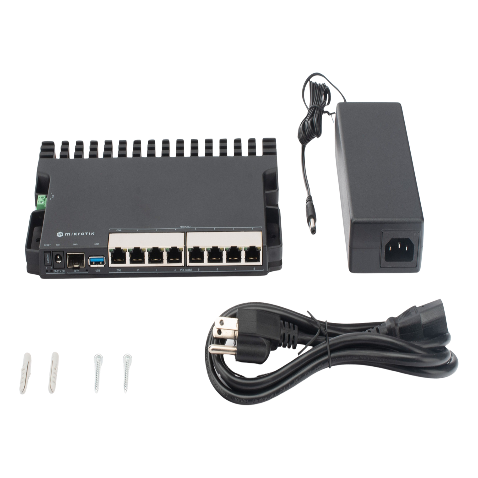RB5009UPr+S+IN 8 puertos PoE in/out, 1 SFP+, Solo RouterOS v7